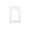 Tapa de 3 módulos color blanco
