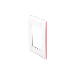 Tapa de 3 módulos color blanco/flamingo