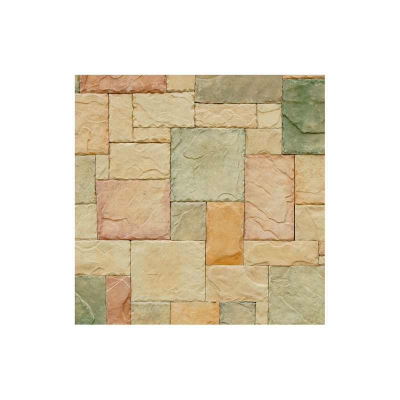 Piedra cultivada castillo Europa bronce, caja con 1.20m2