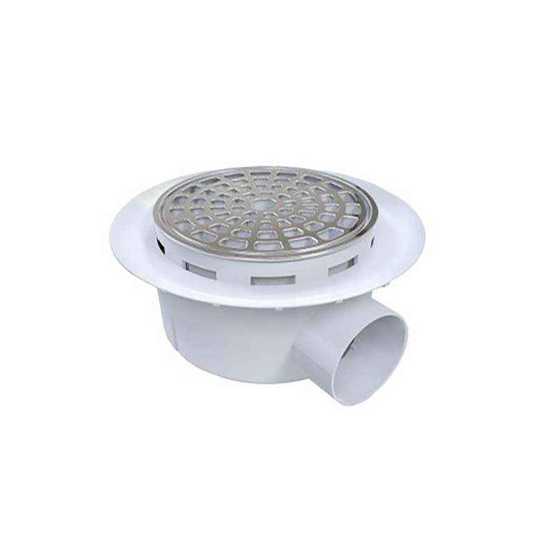 Coladera con plato anti-filtraciones 1 salida 2PUL F-2626