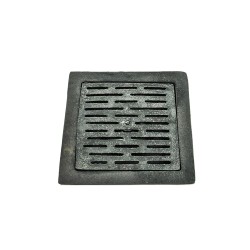 Coladera FV12 fierro medida real 26 x 26 cm