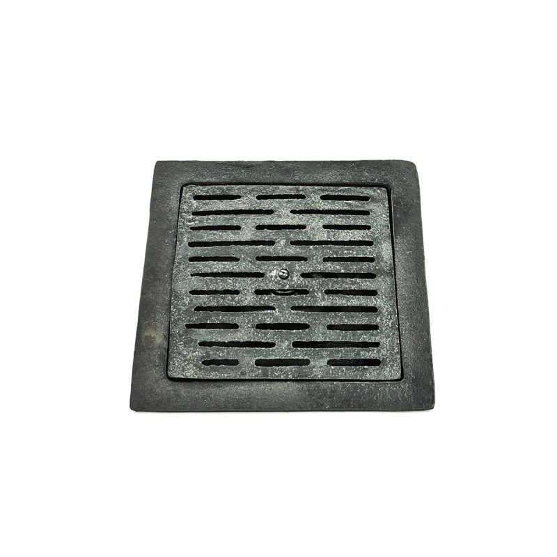Coladera FV12 fierro medida real 26 x 26 cm