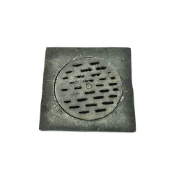 Coladera FV8 fierro medida real 18.5 x 18.5 cm
