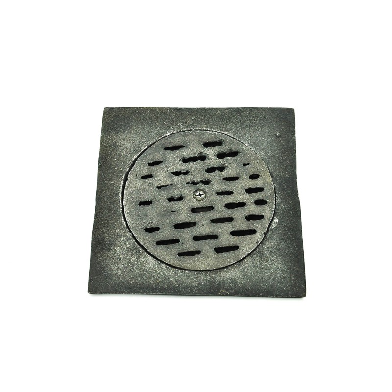 Coladera FV8 fierro medida real 18.5 x 18.5 cm