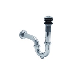 Céspol con sistema push para lavabo 207 acabado cromo