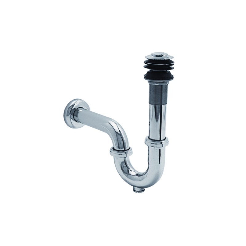 Céspol con sistema push para lavabo 207 acabado cromo