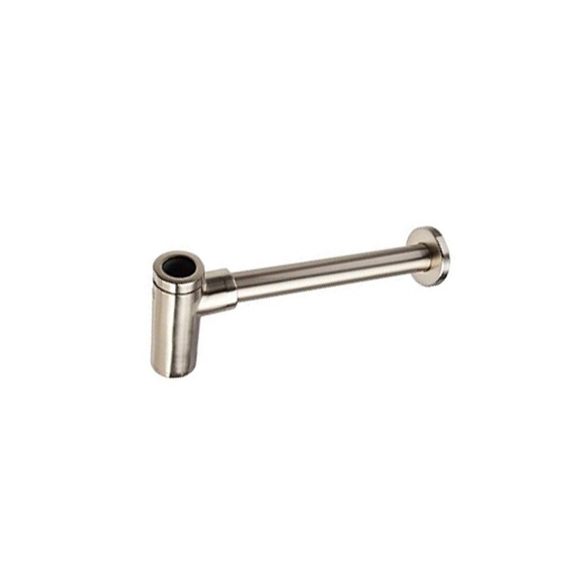 Céspol de latón minimalista sin contra 211.9INOX acabado en acero inoxidable