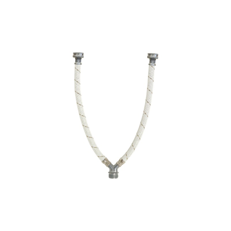 Conector flexible "Y" para lavadora 3/4" N.H. X 3/4" N.H.
