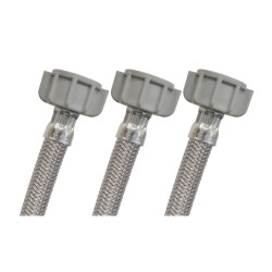 Conector T de vinil para lavabo 55 cm