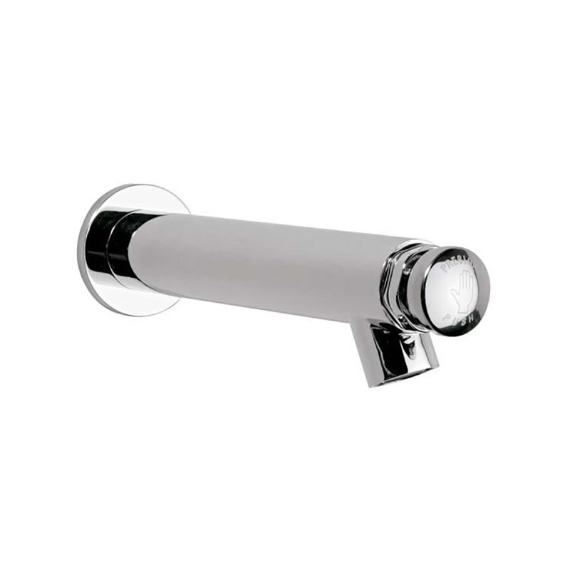 Llave economizadora de cierre automático a pared TV-121 acabado cromo