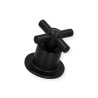 Maneral cruceta con chapeton  MCN.2 color negro (1 pieza)