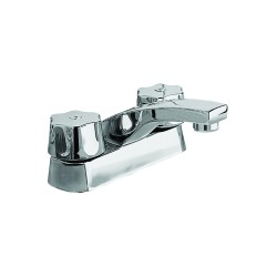 Mezcladora de 4" con manerales Queen 46QC acabado cromo