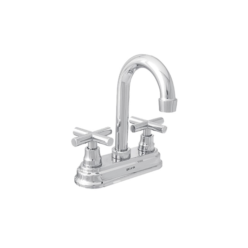 Mezcladora de 4" para lavabo acabado cromo