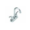 Mezcladora de 4" para lavabo acabado cromo