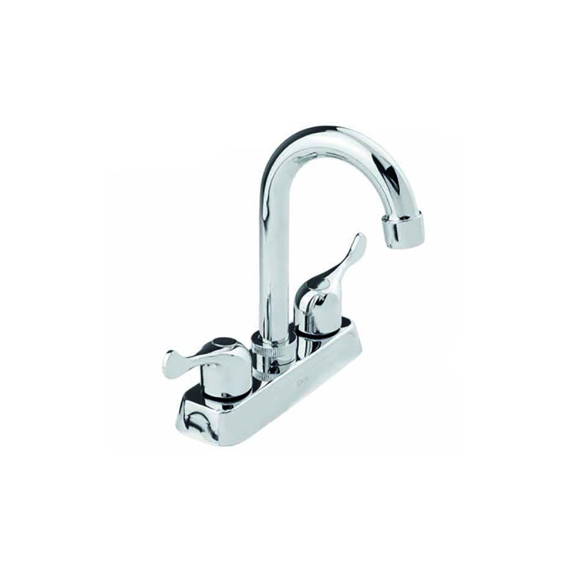 Mezcladora de 4" para lavabo acabado cromo
