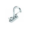 Mezcladora de 4" para lavabo acabado cromo