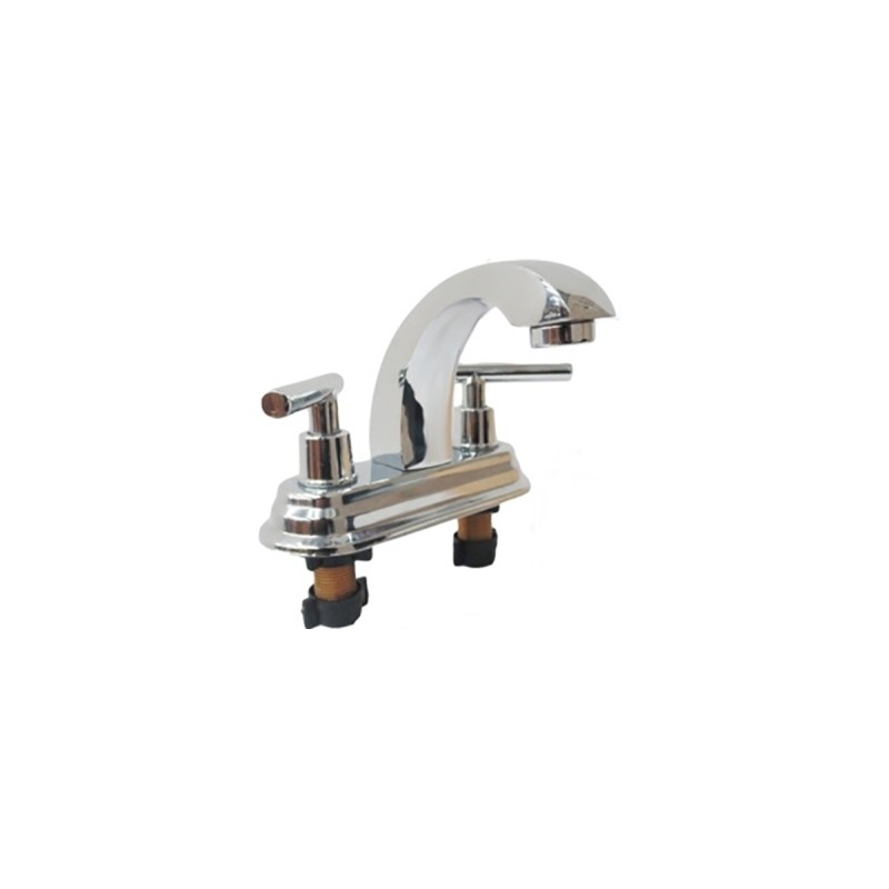 Mezcladora de 4" para lavabo acabado cromo