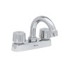 Mezcladora de 4" para lavabo tipo bar con cubiertas y manerales acabado cromo