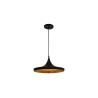Candil decorativo color negro con naranja para techo