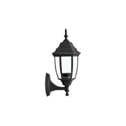 Farol de aluminio Salermo negro FTL-6002/N