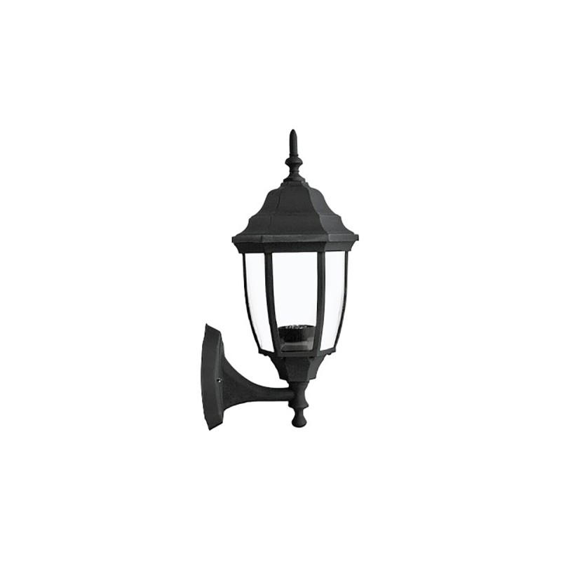 Farol de aluminio Salermo negro FTL-6002/N