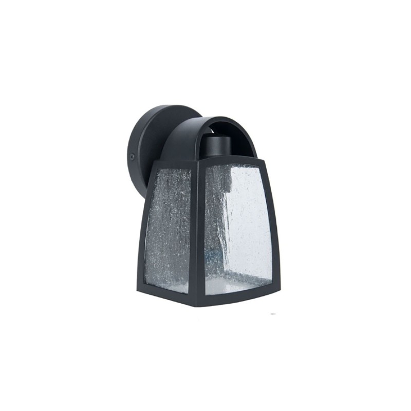 Farol Sirio de sobre poner en muro,color negro 20FTL3424MVN