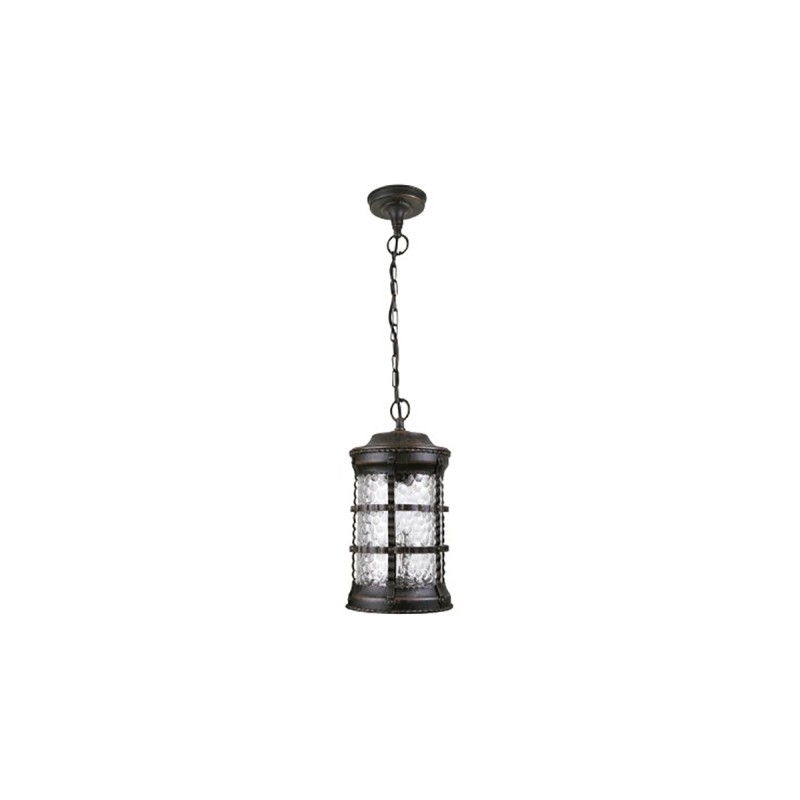 Farol suspendido Roma II FTL-4101/BA bronce antiguo