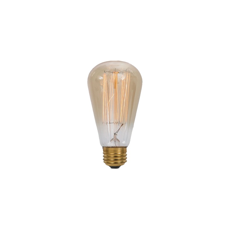Bombilla incandescente decorativa vintage humo Campana ST64-35W-E27-HUMO