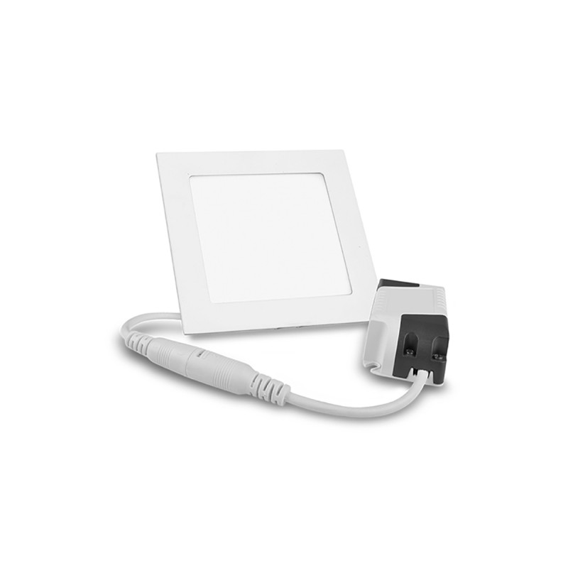 Lámpara LED cuadrada para empotrar de 8.5 cm color blanco