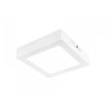 Lámpara LED de sobreponer cuadrada, Algedi II color blanco