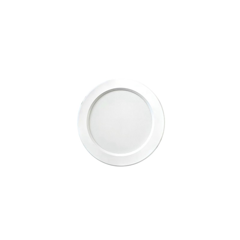 Lampara plafón LED para empotrar en techo, luz cálida  EM-DO12W30-432B acabado blanco