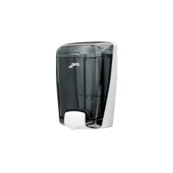 Dispensador de jabón AC82000, base blanca cuerpo humo