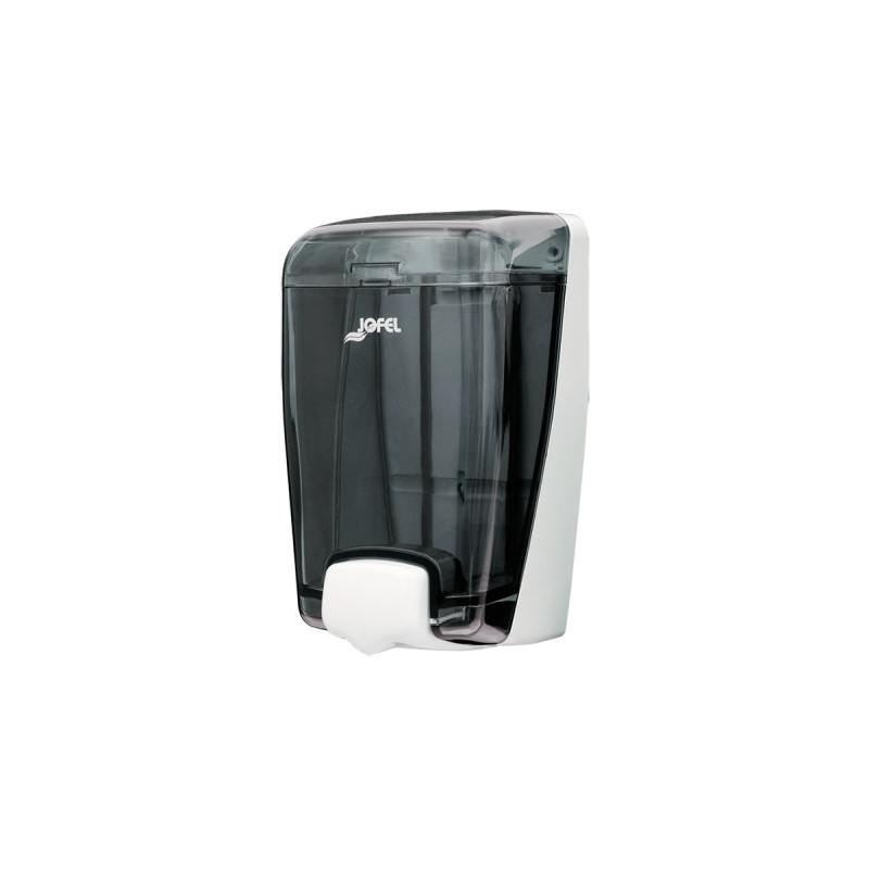 Dispensador de jabón AC82000, base blanca cuerpo humo