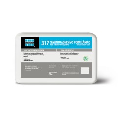 Adhesivo reforzado para porcelánicos de 20 kg color gris