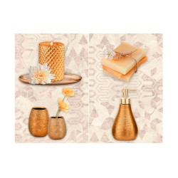 Juego de inserto Bekon beige para baño